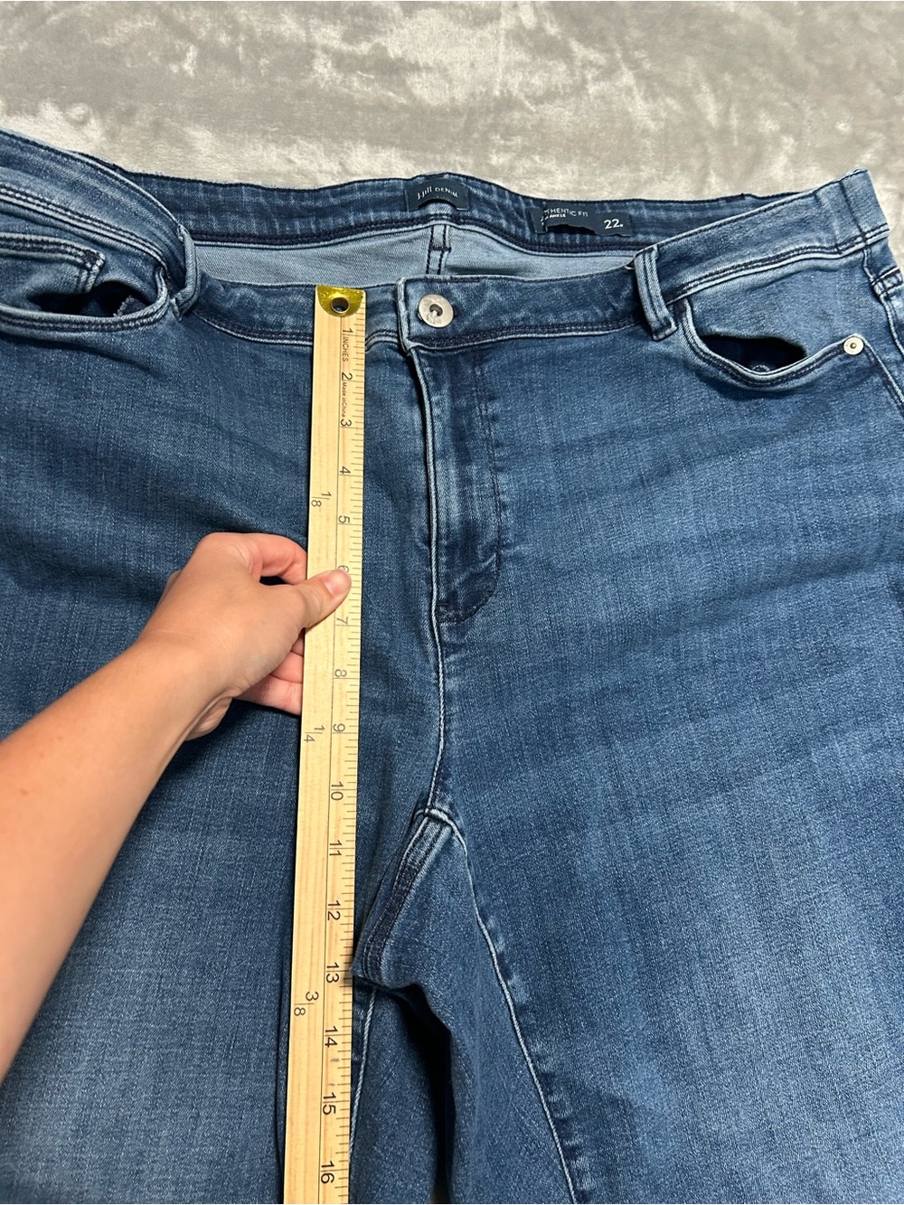 J Jill Authentic Fit Slim Ankle Jeans Women’s 22 Medium Wash Plus Size Denim - Picture 6 of 7